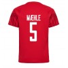 Danmark Joakim Maehle #5 Hemmatröja VM 2022 Korta ärmar